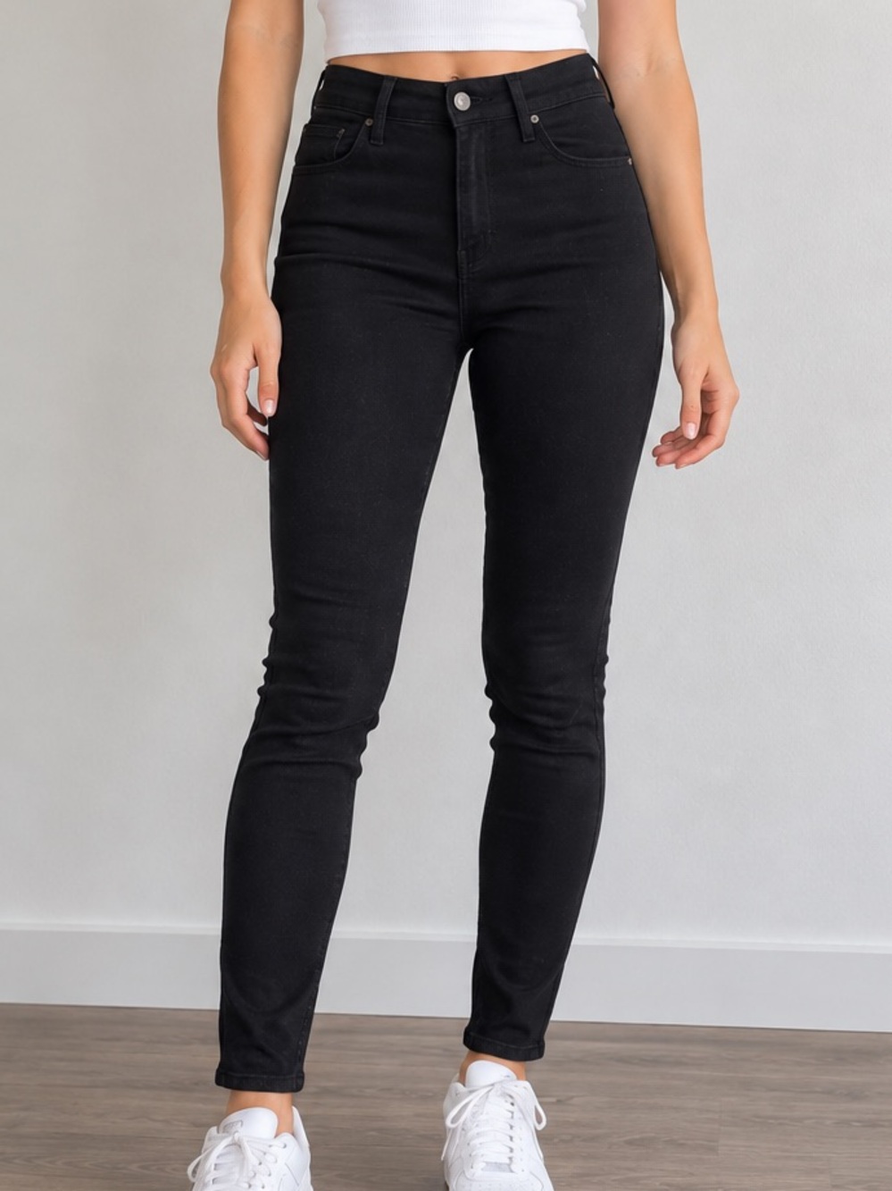 Hollister High-Rise Jean Leggings Black W26 L30 Size 3L Advanced Stretch